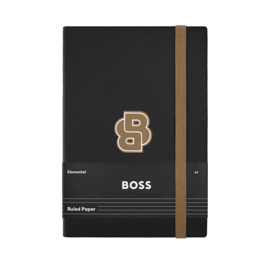 Hugo Boss Notes A5 Varsity HNH612AL, Crna