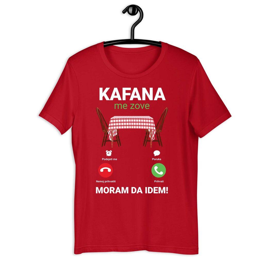 Goatees Muška majica Kafana me zove, Crvena