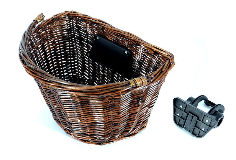 Prednja korpa za bicikl, pletena