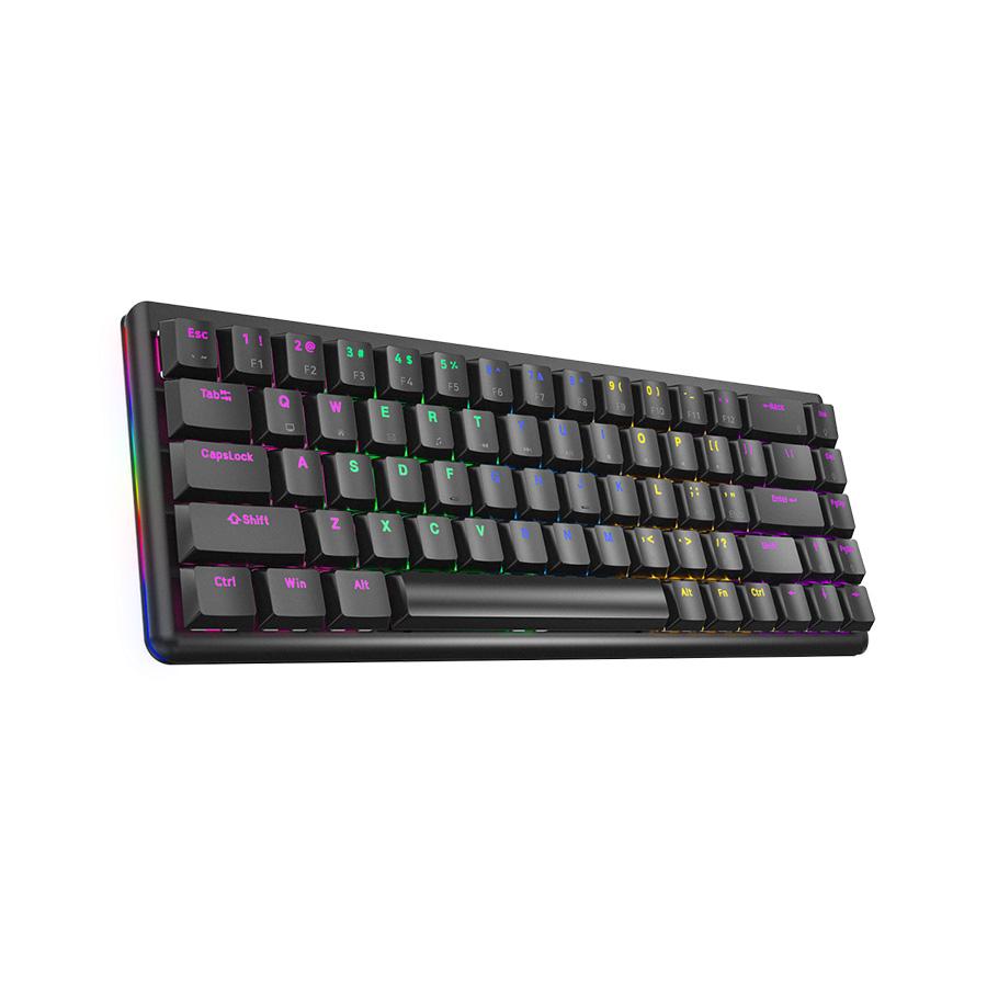 RAMPAGE  Tastatura gaming Mechanical, Low Profile, blue switch, US Layout, Rainbow