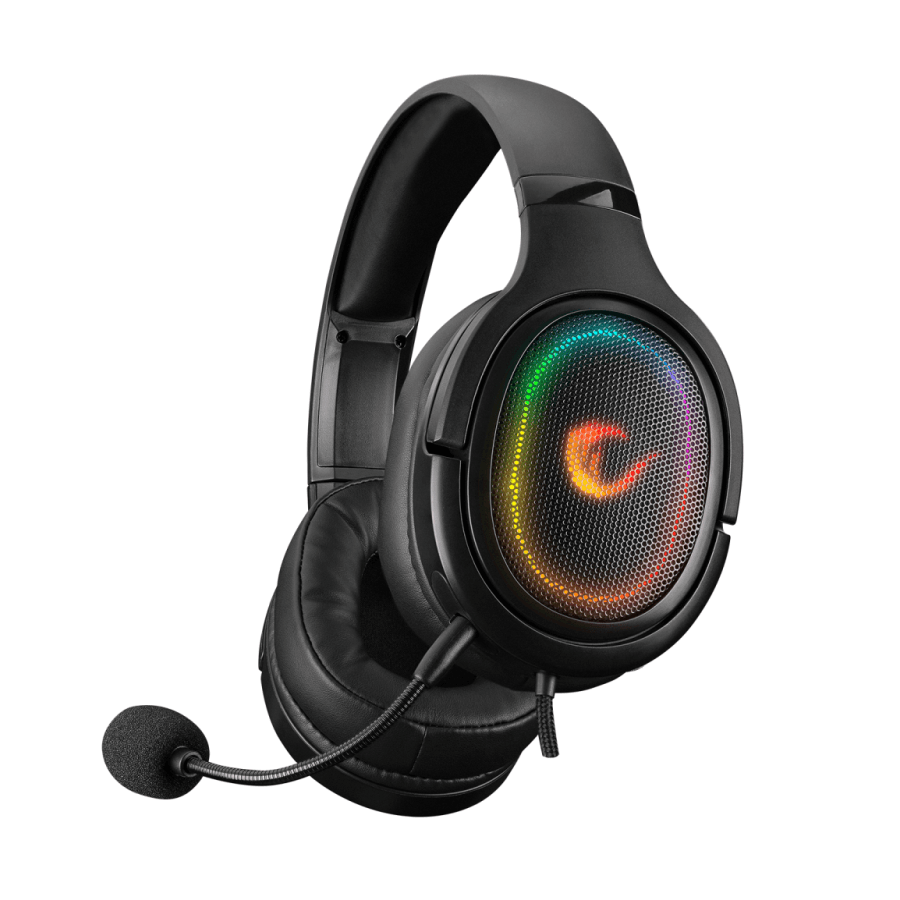Rampage Slušalice sa mikrofonom gaming M7 Moncher RGB LED, USB 7.1, Crne