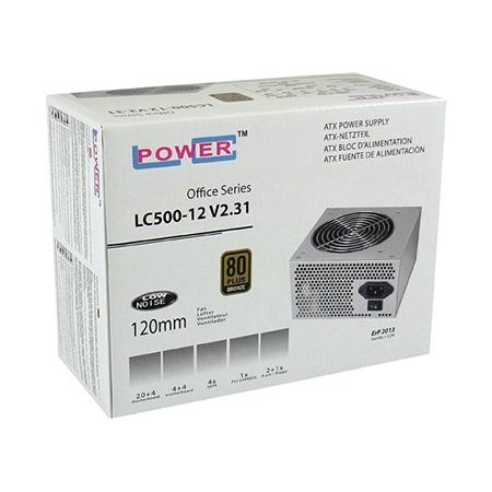 LC Power Napojna jedinica, LC500-12 V2.31, 80 PLUS Bronze, Active PFC, 1xPCIe, Siva