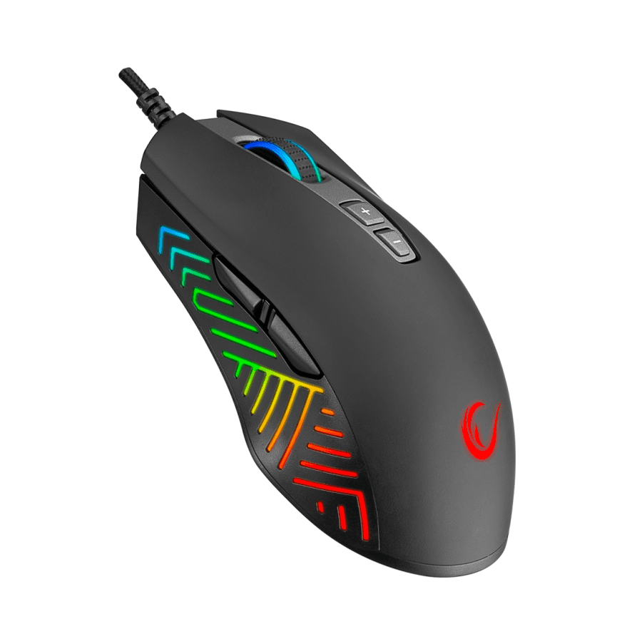 Rampage Miš gaming SMX-R78 SHARPER FULL RGB 12400dpi macro, profesionalni E-SPORT, Crni