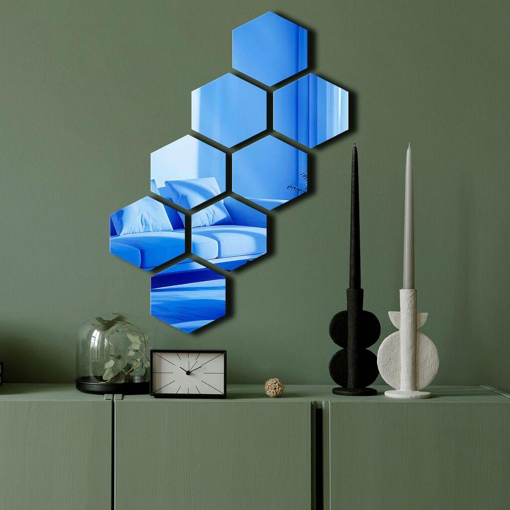 Ogledalo Wallity Ozgl525, 44x60 cm, Plavo