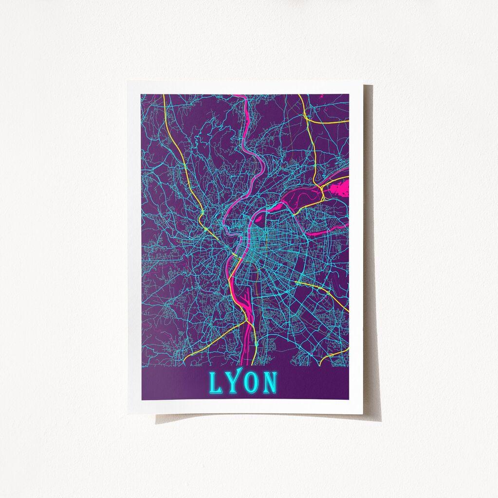 Wallity Poster Lyon-2062, 50x70 cm