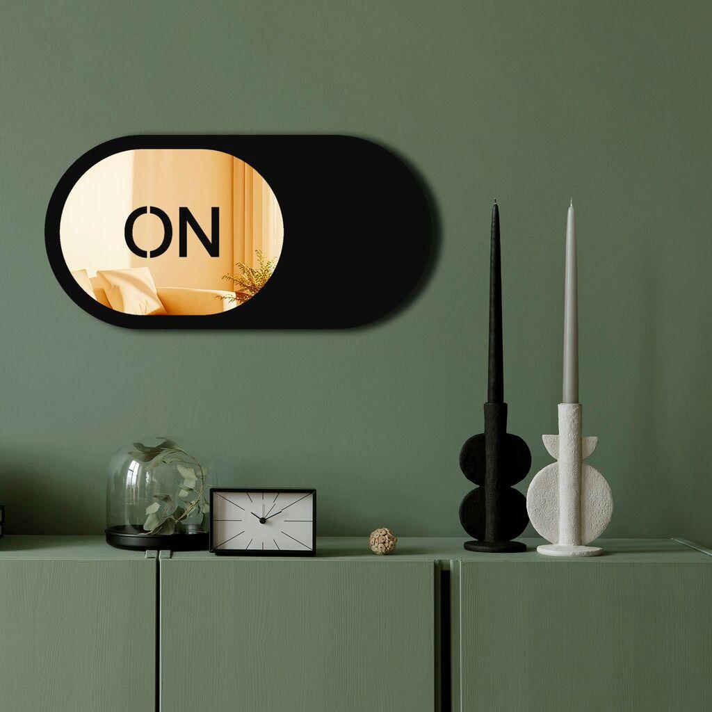 Zidno ogledalo Ozgl510, 60x30 cm, zlatna boja