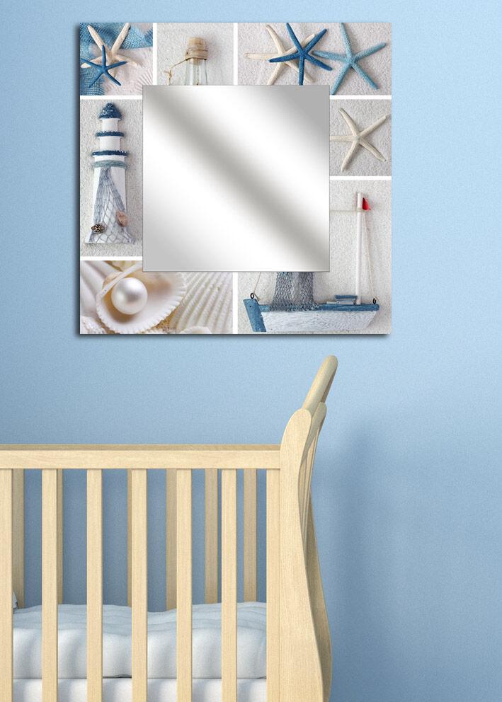 Zidno ogledalo MA-33, 50x50 cm, šareno