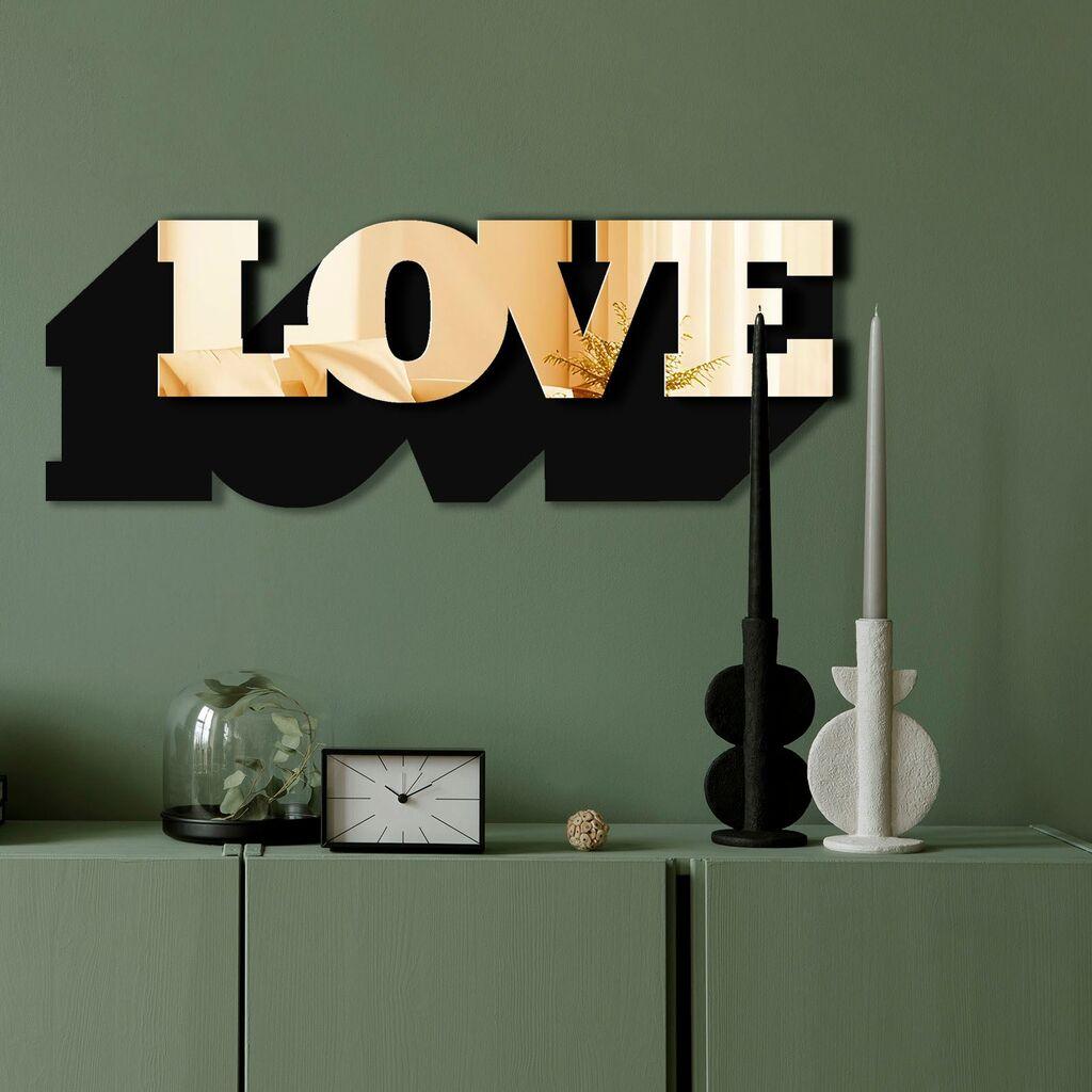 Zidno ogledalo Ozgl515, 70x25 cm, zlatna boja