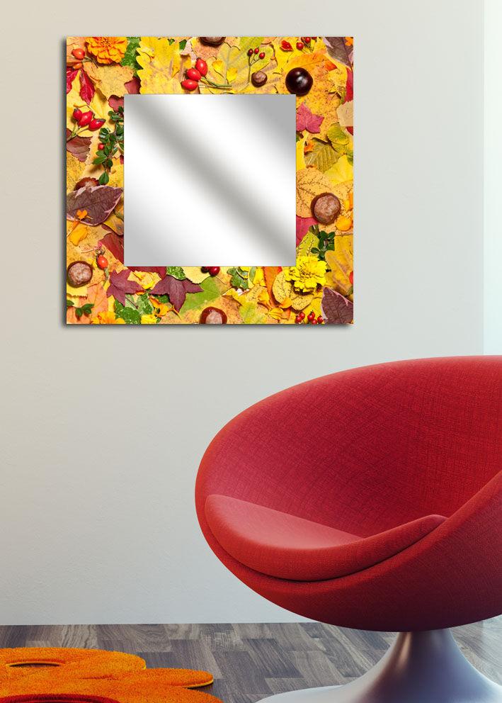 Zidno ogledalo MA-31, 50x50 cm, šareno