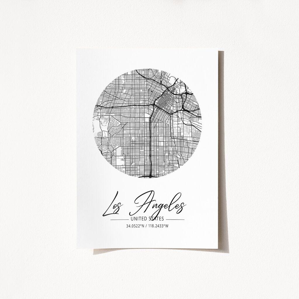 Poster Wallity Los Angeles-2076, 29,7x42 cm