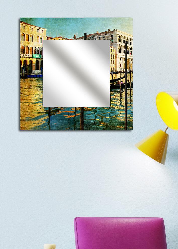 Zidno ogledalo MA-32, 50x50 cm, šareno