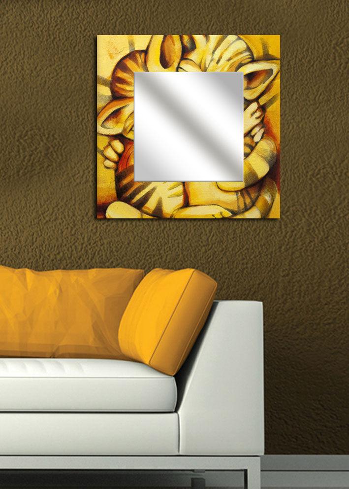 Zidno ogledalo MA-1, 50x50 cm, šareno