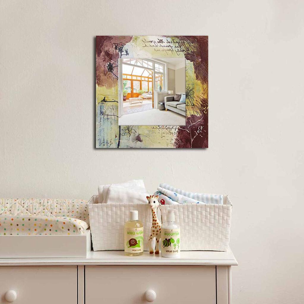 Zidno ogledalo MA-6, 50x50 cm, šareno