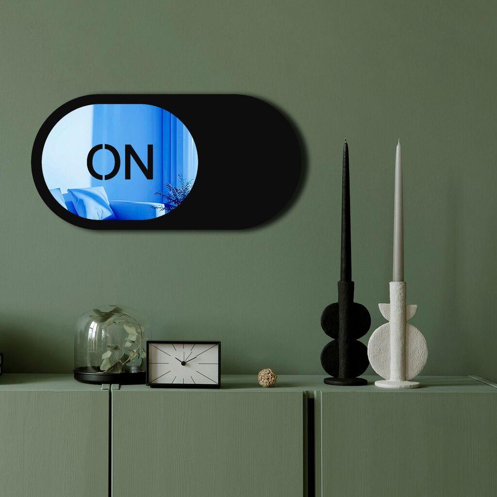 Zidno ogledalo Ozgl510, 60x30 cm, Plavo