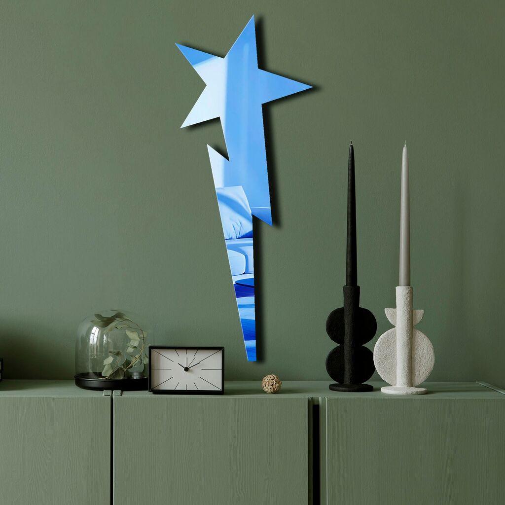 Zidno ogledalo Ozgl521, 24x60 cm, Plavo