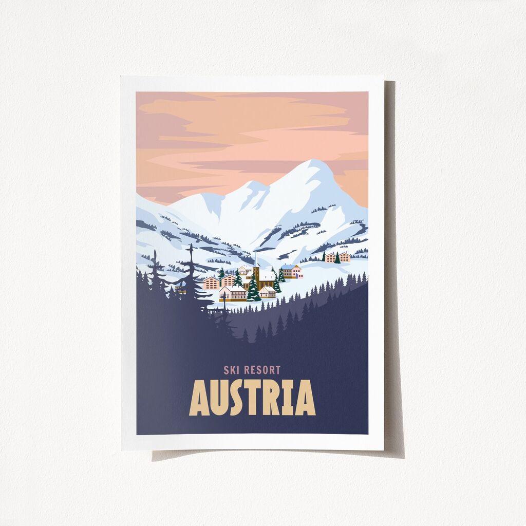 Wallity Poster Austria-2025, 50x70 cm