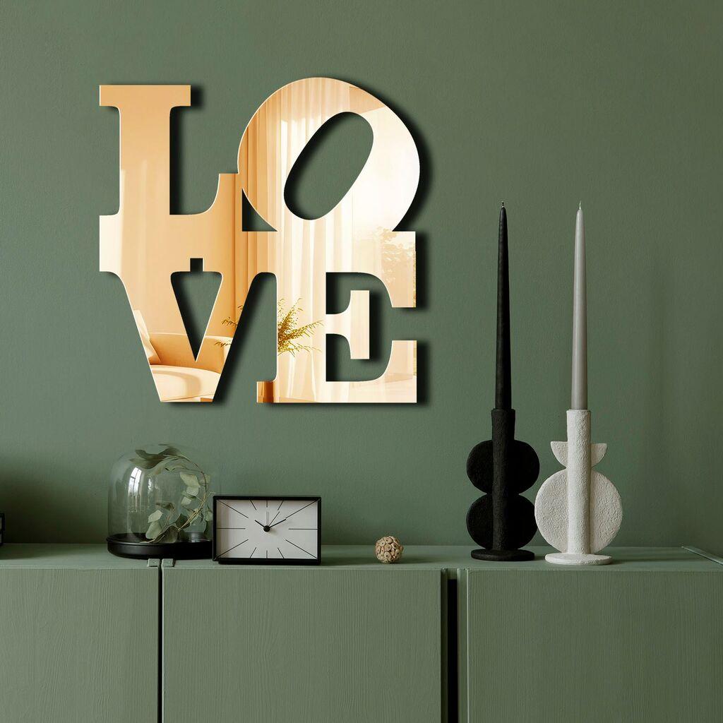 Ogledalo Wallity Ozgl506, 47x48 cm, zlatna boja