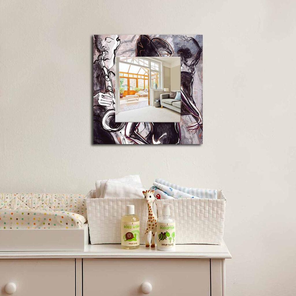 Zidno ogledalo MA-14, 50x50 cm, šareno