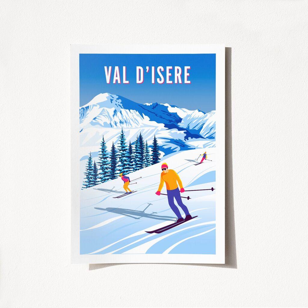 Wallity Poster Val D'Isere-2005, 50x70 cm