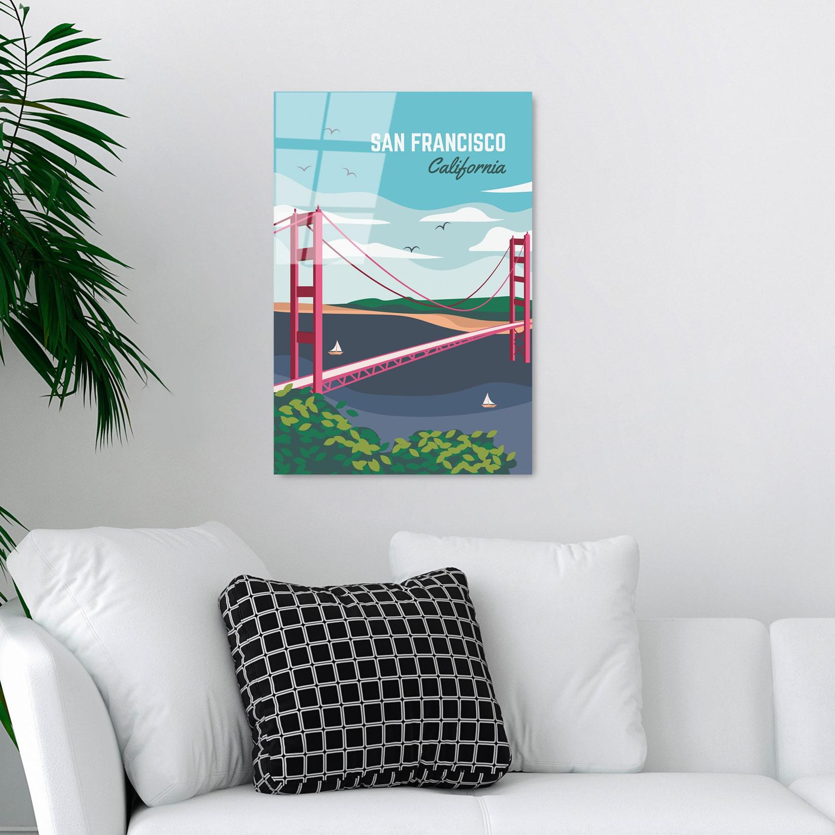 Wallity Slika od kaljenog stakla 30x45cm