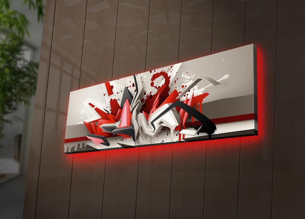 Slika na platnu Wallity sa LED osvetljenjem 30x90cm