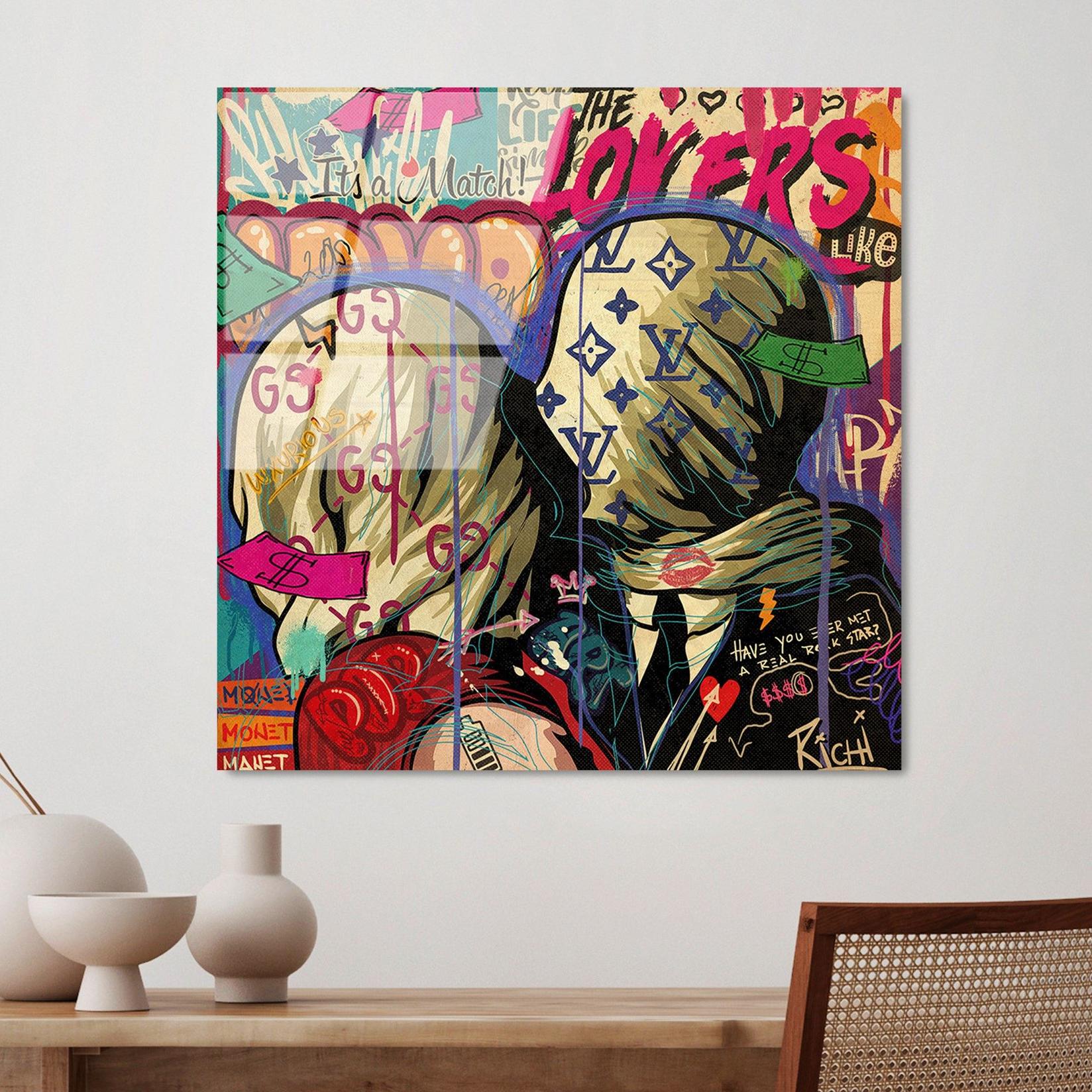 Wallity Slika od kaljenog stakla 50x50cm