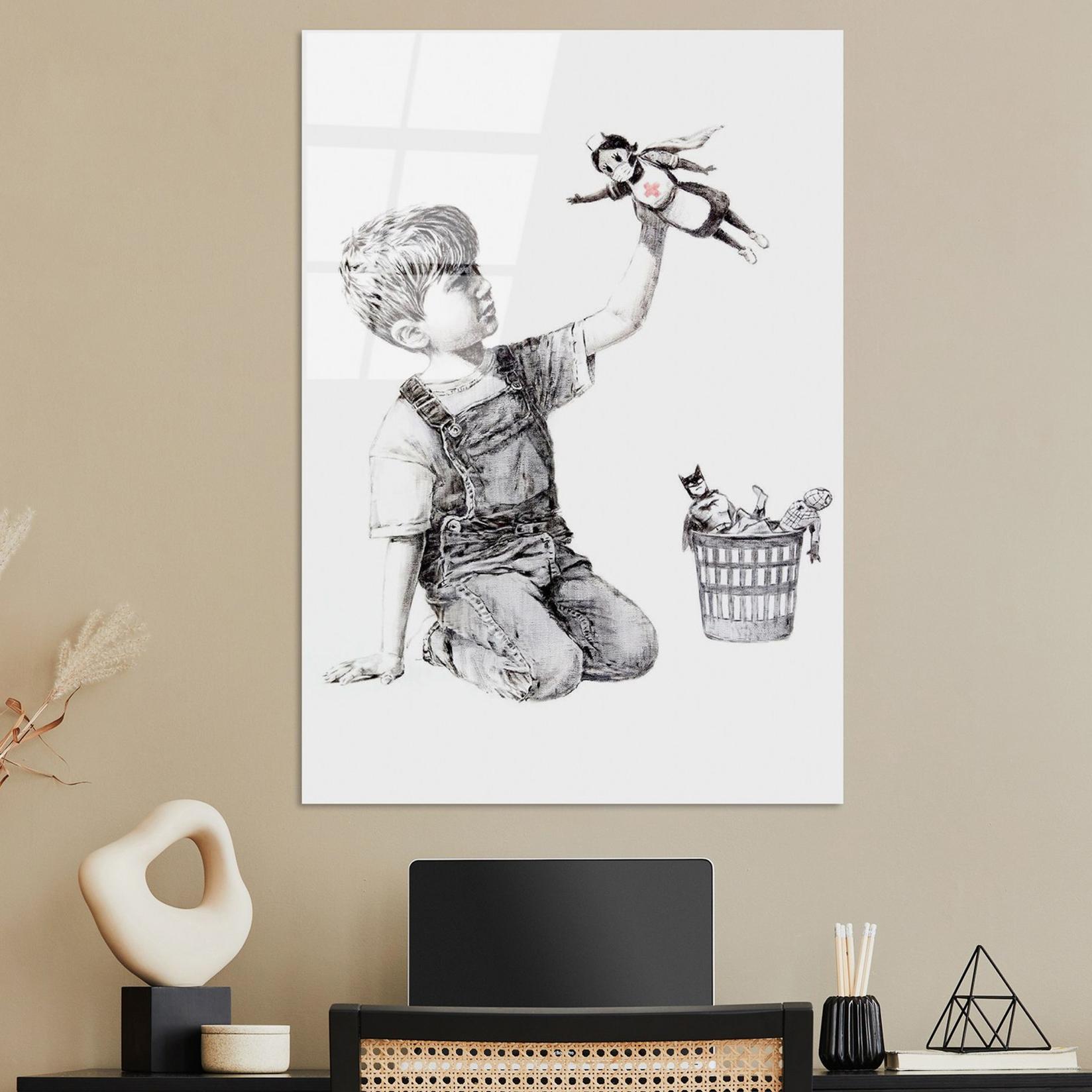 Wallity Slika od kaljenog stakla 45x65cm