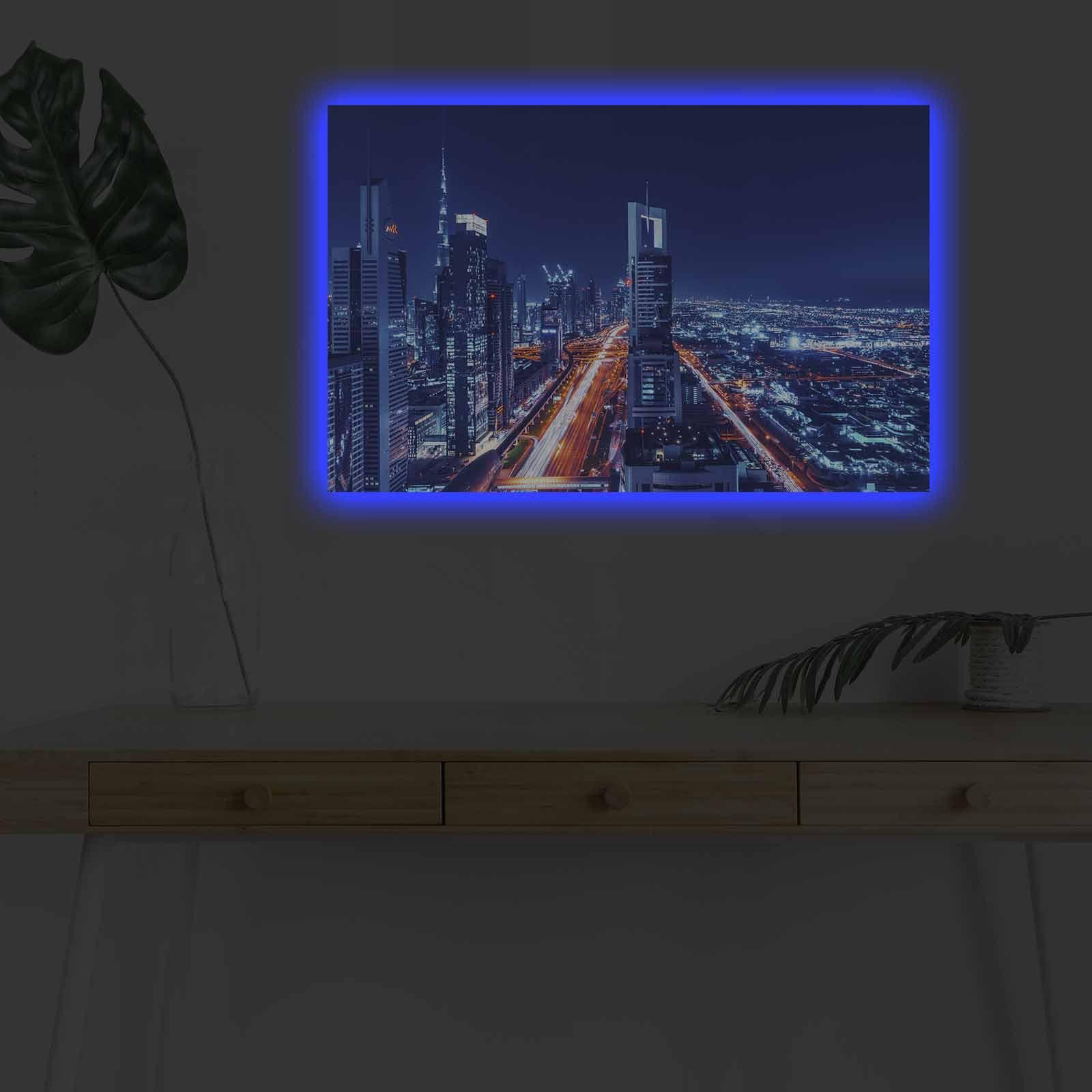 Slika na platnu Wallity sa LED osvetljenjem 45x70cm