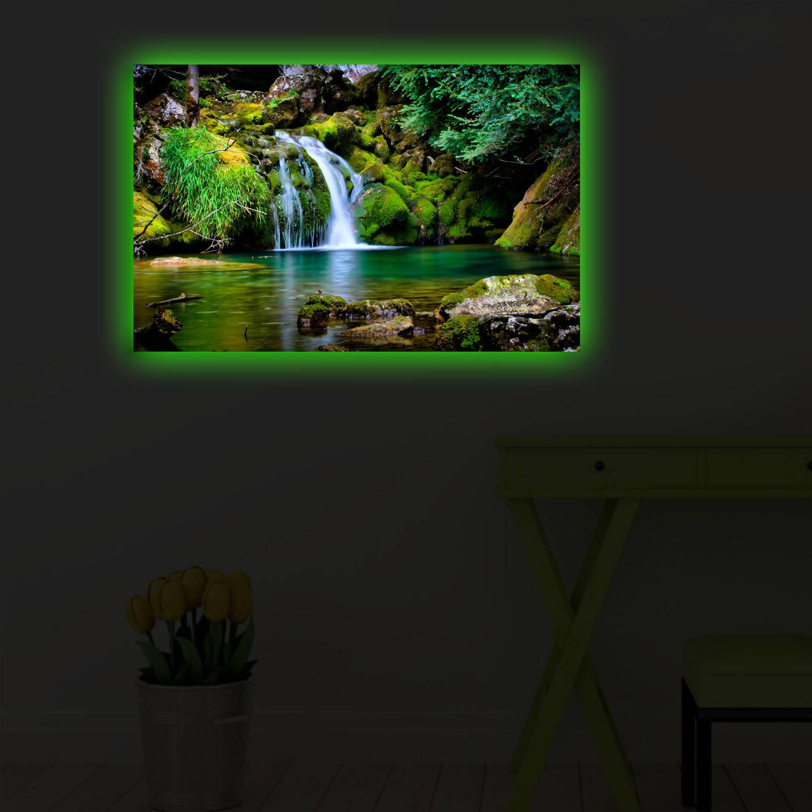 Slika na platnu Wallity sa LED osvetljenjem 45x70cm