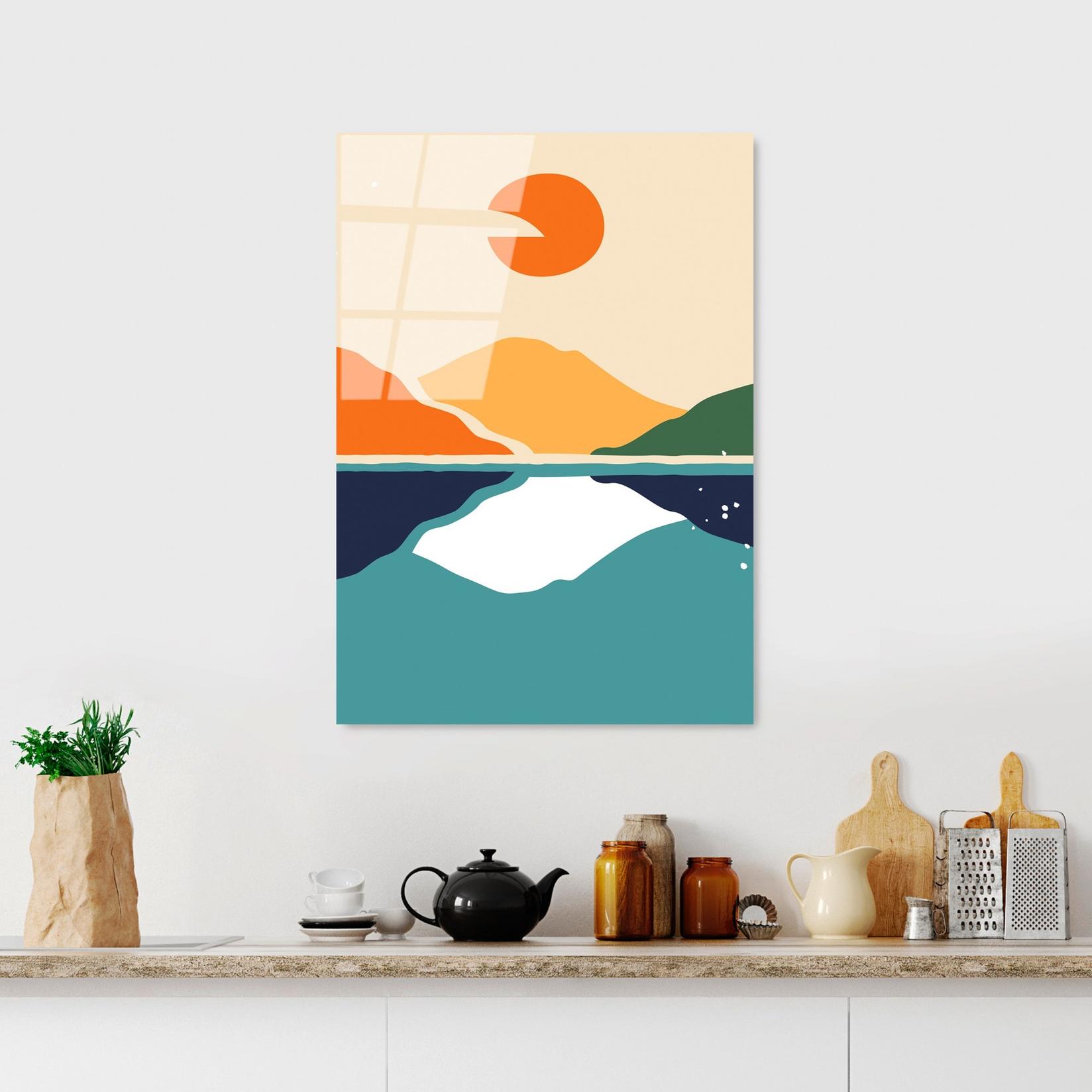 Wallity Slika od kaljenog stakla 45x65cm