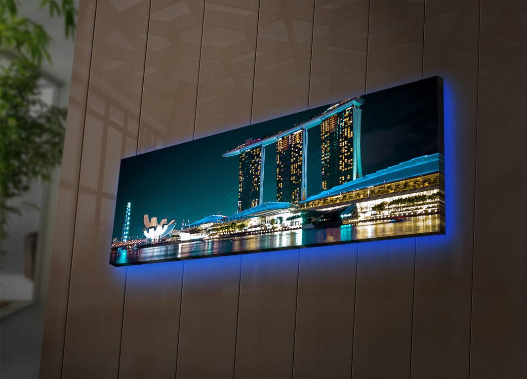 Slika na platnu Wallity sa LED osvetljenjem 30x90cm