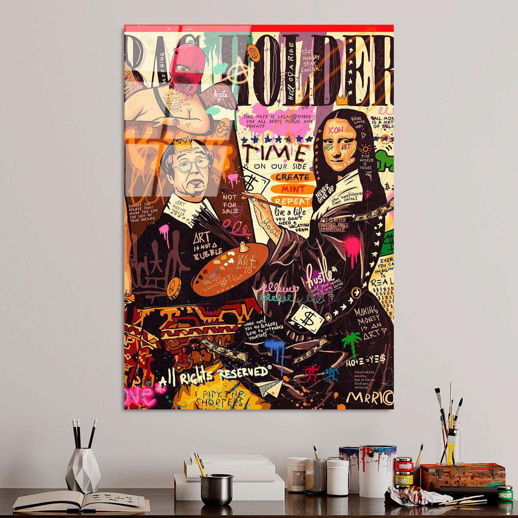 Wallity Slika od kaljenog stakla 70x100cm
