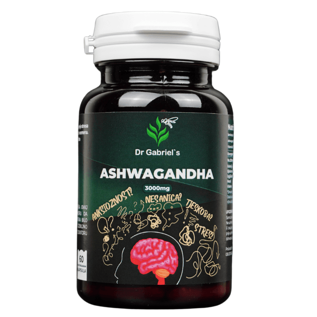 Dr. Gabriel’s Aswagandha - 60 vegetarijanskih kapsula
