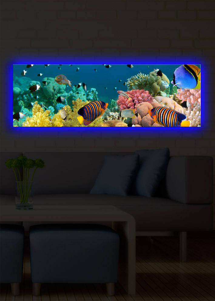 Slika na platnu Wallity sa LED osvetljenjem 30x90cm
