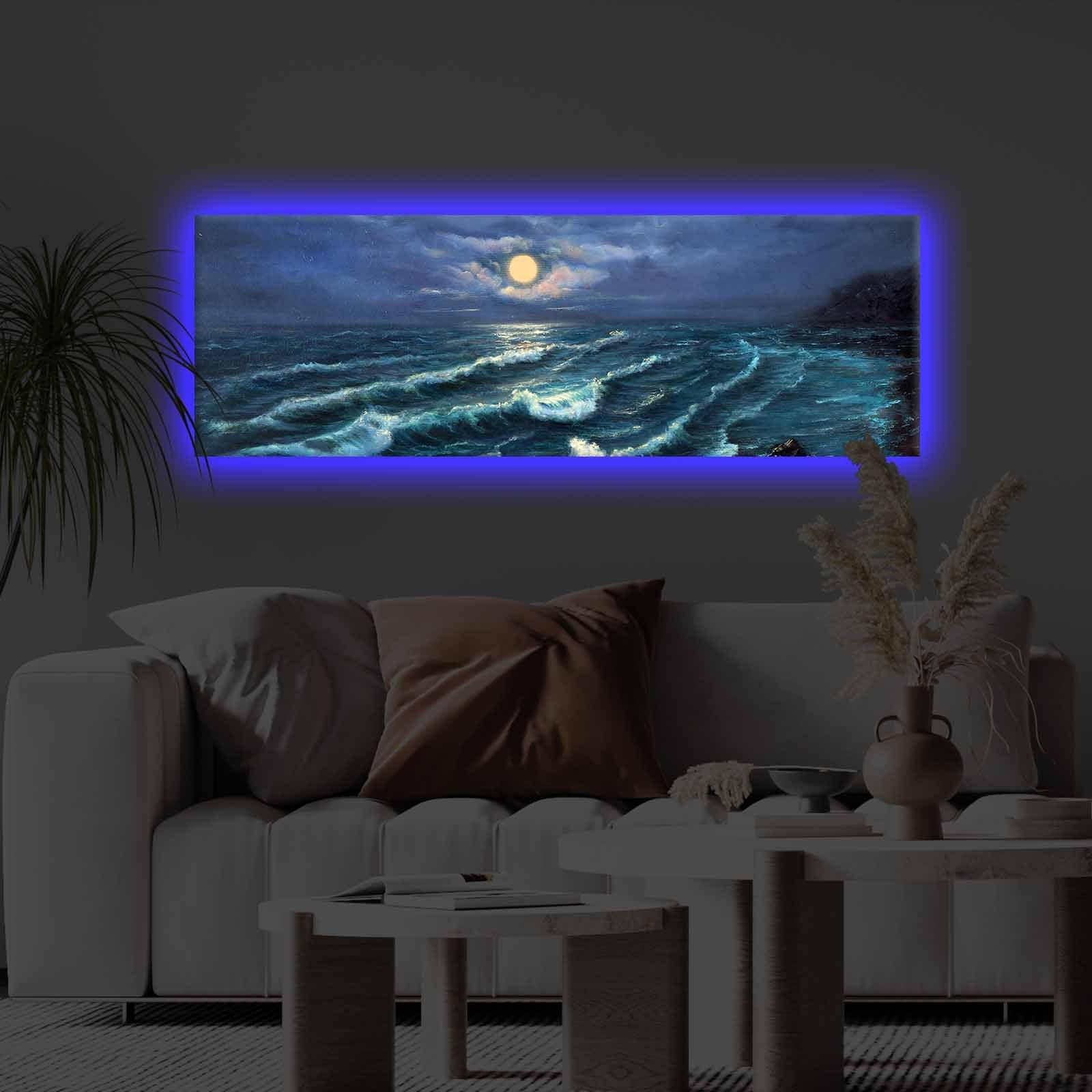 Slika na platnu Wallity sa LED osvetljenjem 30x90cm