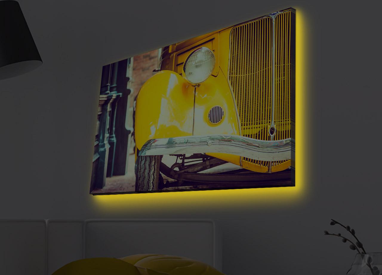 Slika na platnu Wallity sa LED osvetljenjem 45x70cm