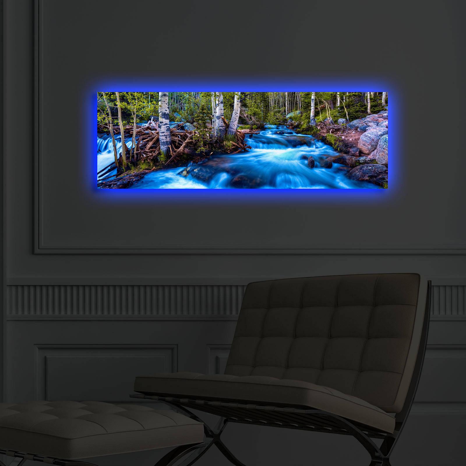 Slika na platnu Wallity sa LED osvetljenjem 30x90cm