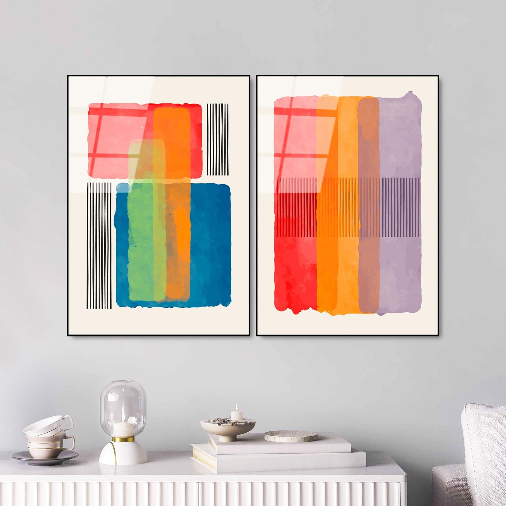 Wallity dvodijelna slika od kaljenog stakla