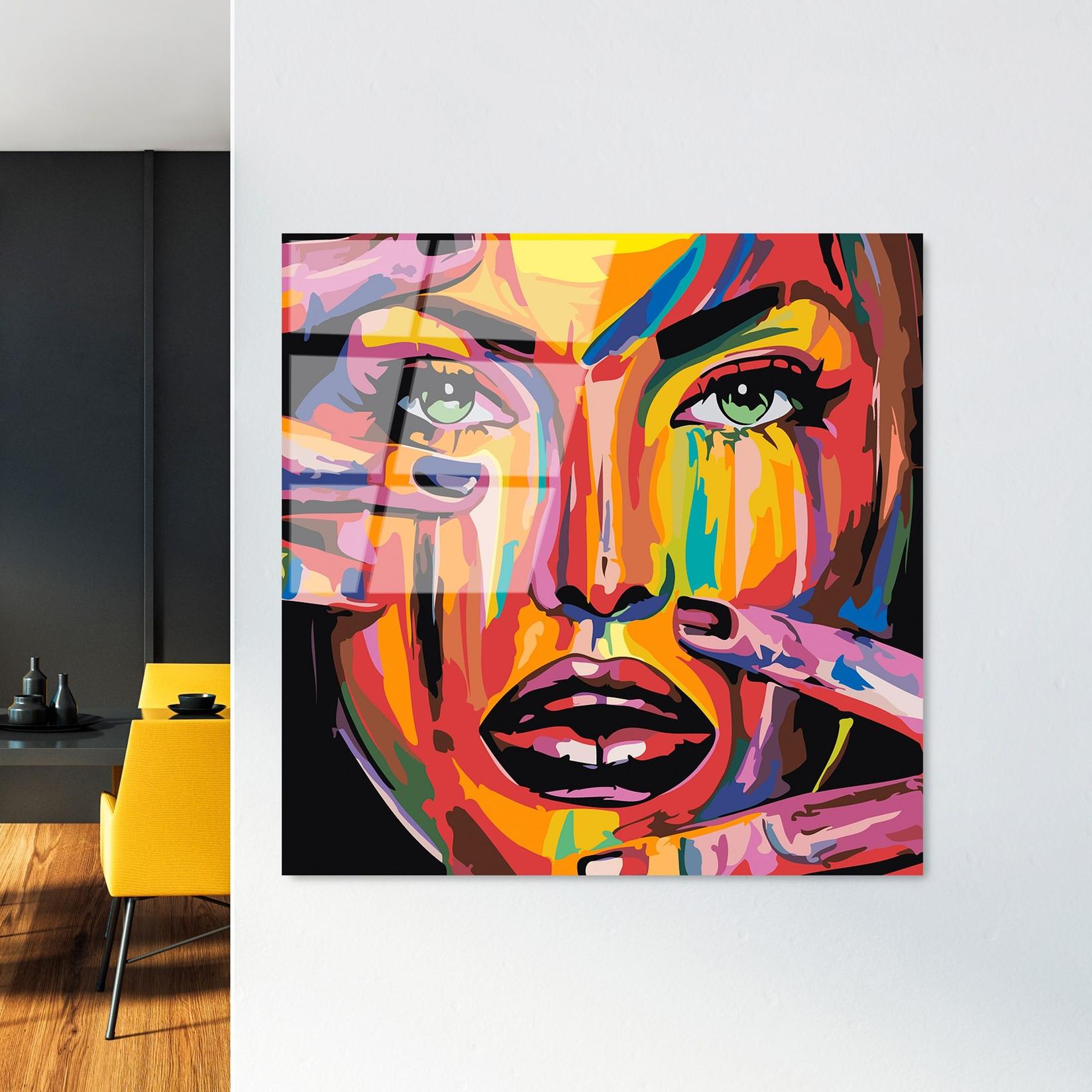 Wallity Slika od kaljenog stakla 50x50cm