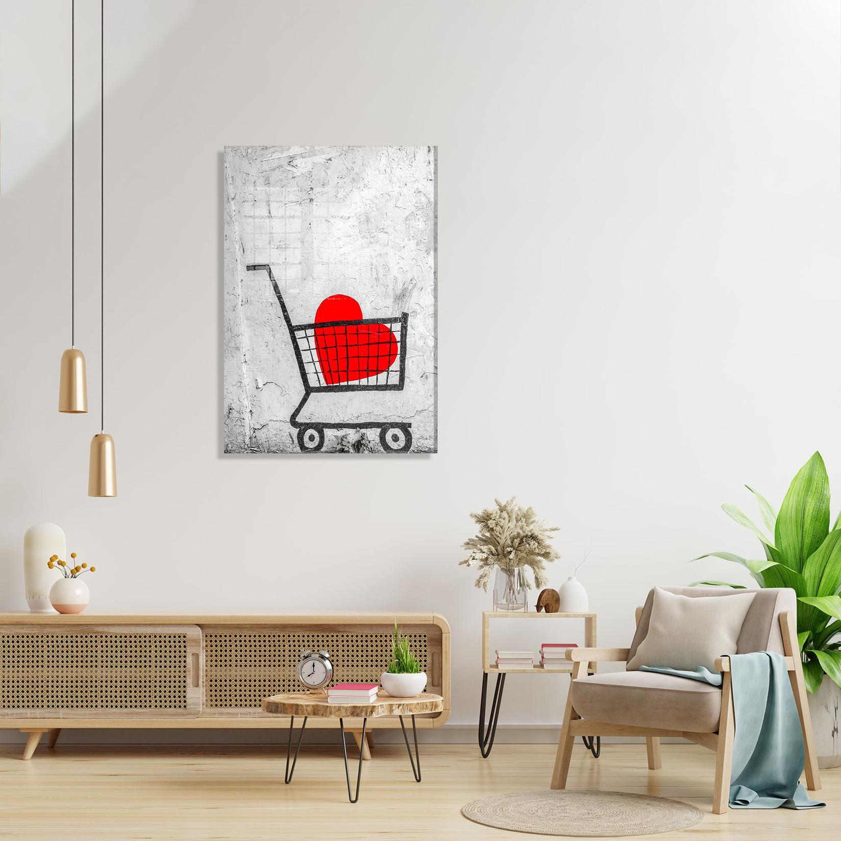 Wallity Slika od kaljenog stakla 30x45cm