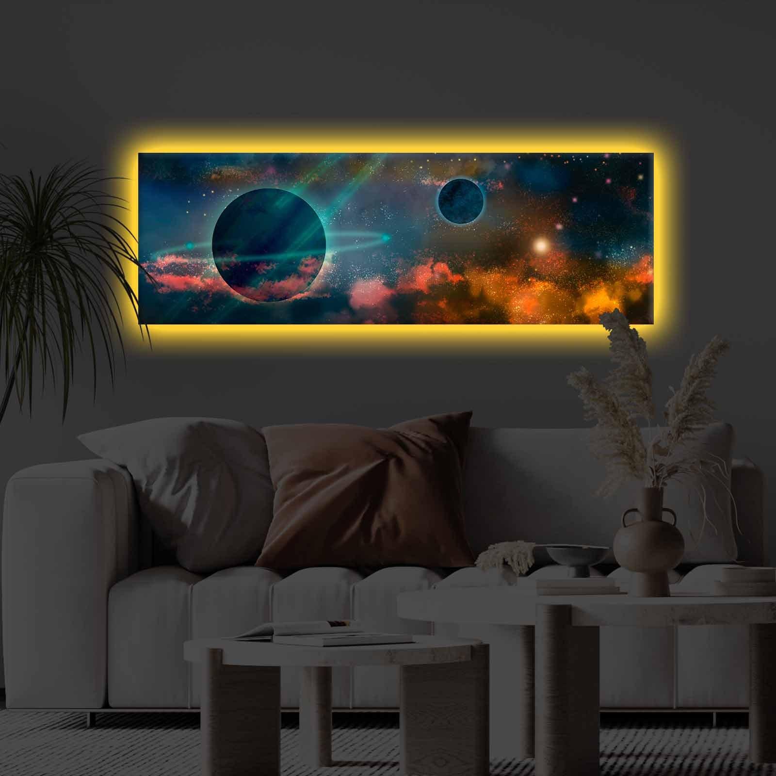 Slika na platnu Wallity sa LED osvetljenjem 30x90cm