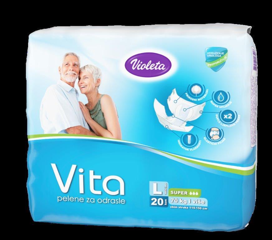 Violeta Pelene za odrasle, 20 komada