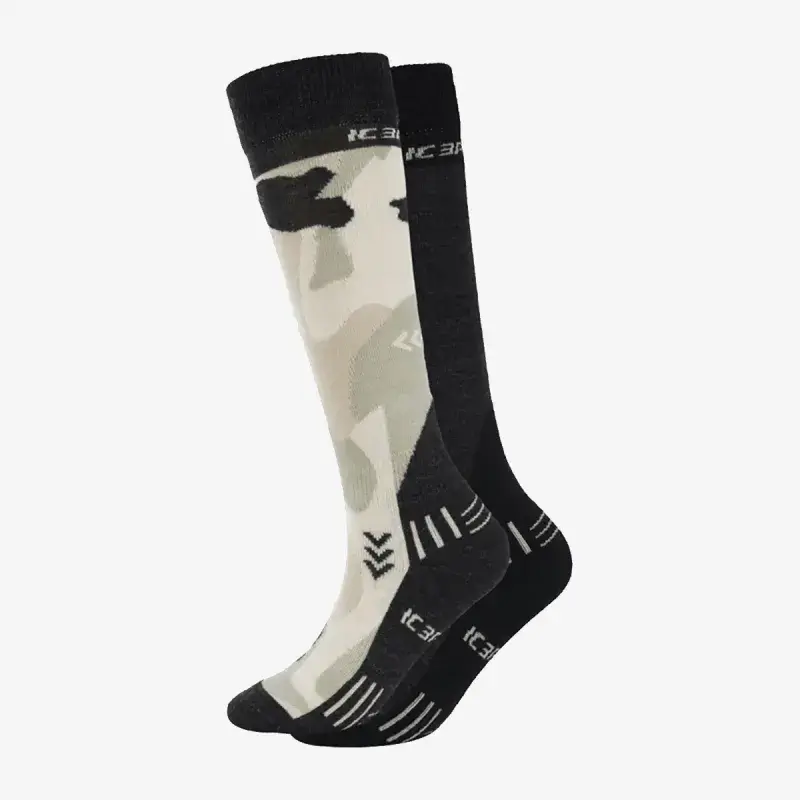 Icepeak Itasca skijaške čarape, 2 para, višebojne