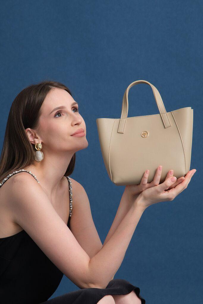 Garbalia Ženska torba Sofia Mala, 26 x 18 x 9 cm, Bež