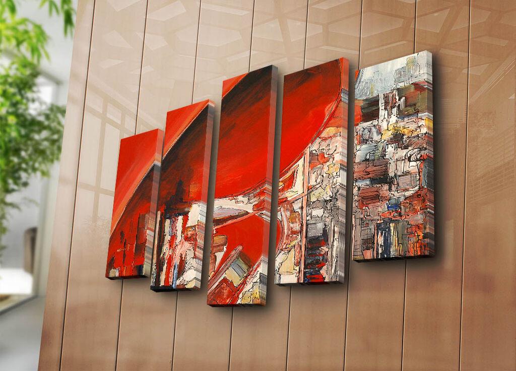 Wallity Set slika 5PATK-249, 105x70 cm, 5 dijelova