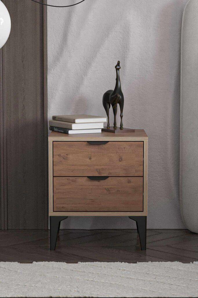 Noćni ormarić Hanah Home Arden, 45 x 52 x 40 cm, Boja bora