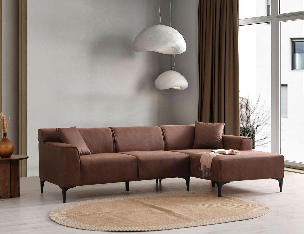 Atelier del Sofa Kutni set Novi Petra R Kutni, 250x69x145cm, Smeđa