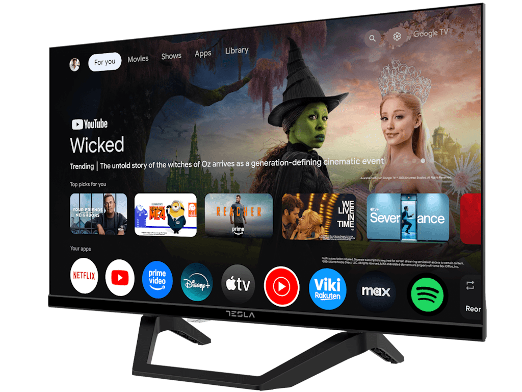 Tesla Televizor 24E655BHS, 24", HD Ready, Smart, Google TV