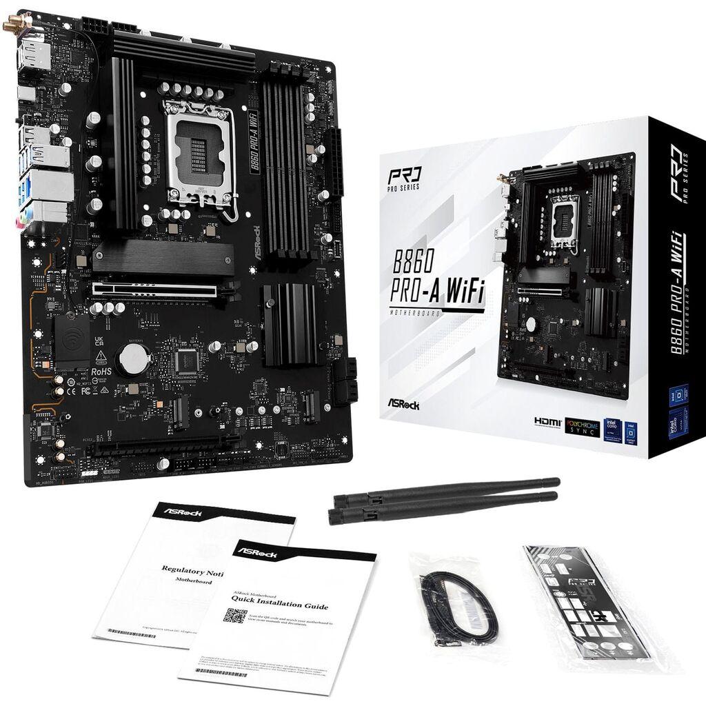 Asrock Matična ploča MB B860, PRO-A, WIFI, 4xDDR5