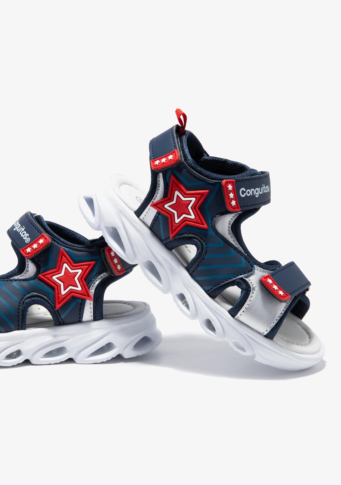 Conguitos Sandale za dječake, Teget-bijele